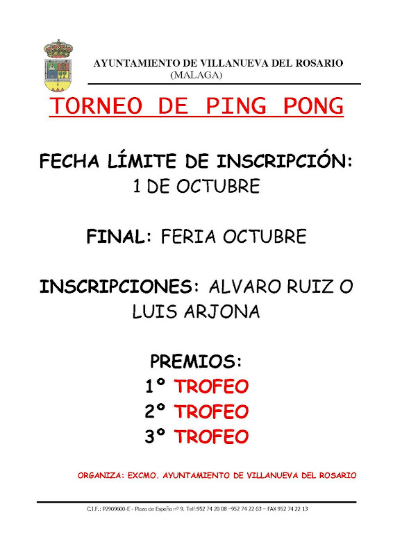 Torneo de Ping Pong